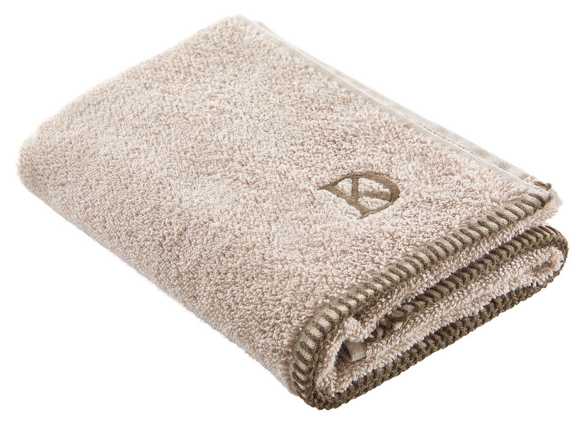 HANDTUCH BOLANO Taupe  - Taupe, KONVENTIONELL, Textil (50/100cm) - Dieter Knoll