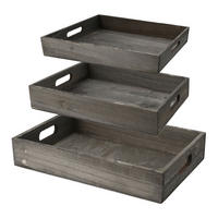 SERVIERTABLETT Holzwerkstoff  - Hellgrau, Basics, Holzwerkstoff (20/38/18cm)