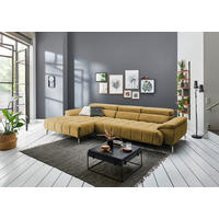 SEDEŽNA GARNITURA, šenilja barve karija  - barve karija, Moderno, tekstil (329/190cm) - Beldomo Style