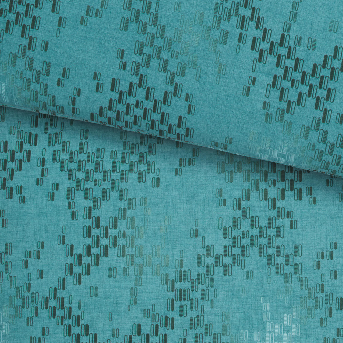 BETTWÄSCHE Atelier Makosatin 140/200 cm  - Grün, KONVENTIONELL, Textil (140/200cm) - Estella