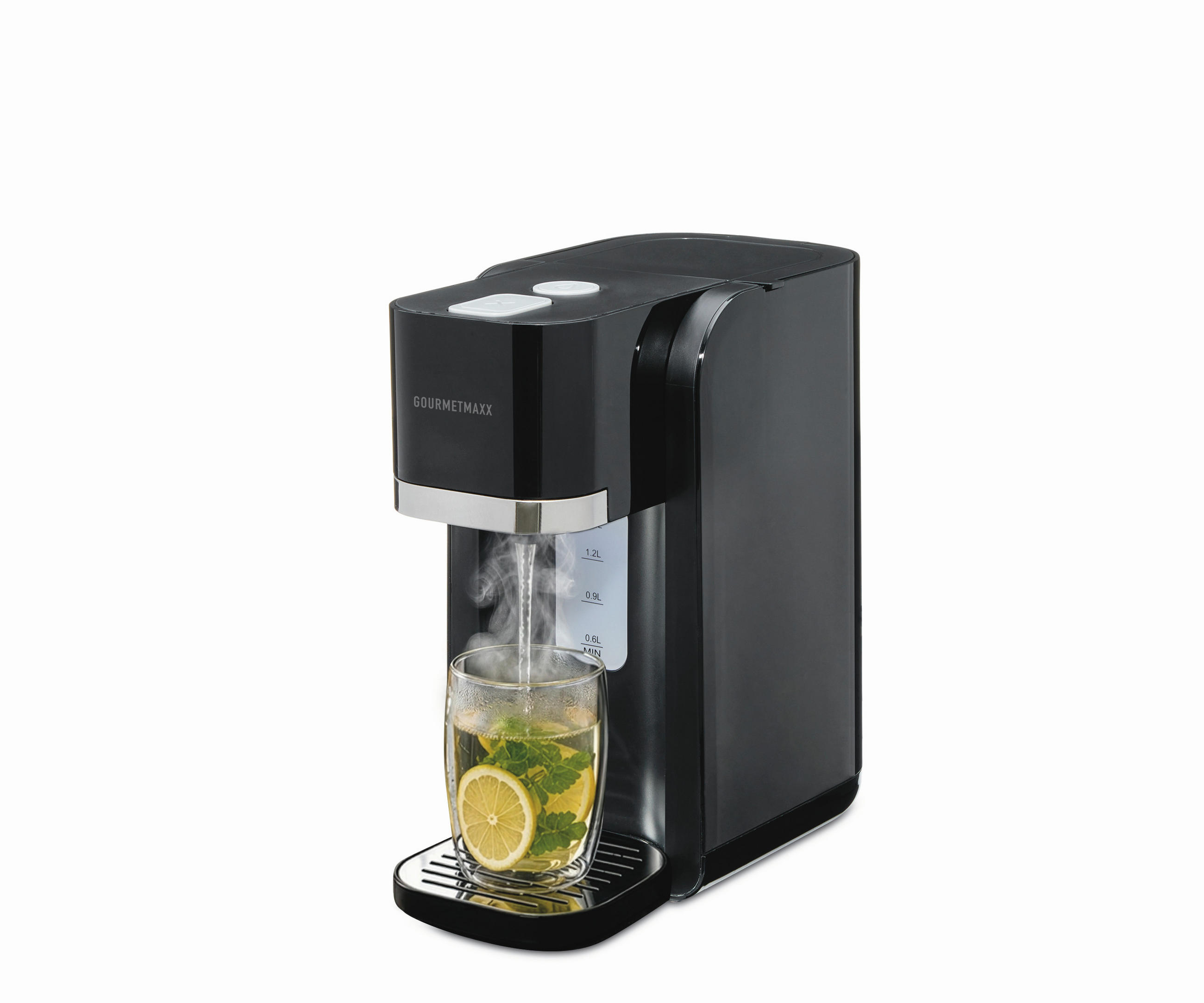 Gourmetmaxx HEIßWASSERSPENDER GOURMETmaxx Schwarz 14.4x27.5x27 cm