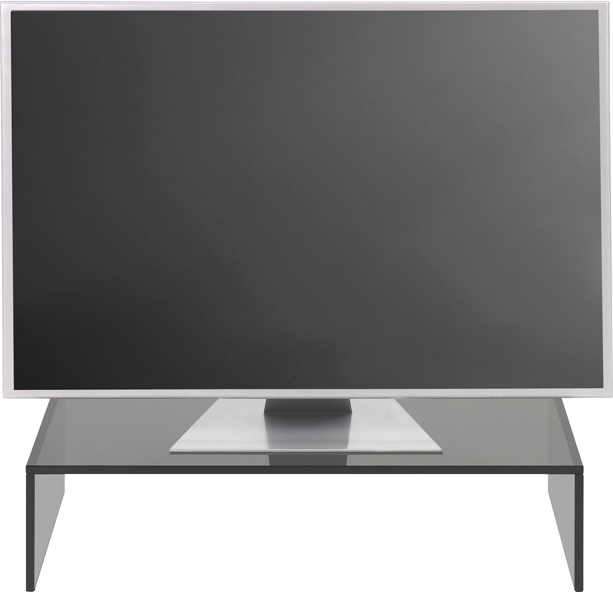 TV-AUFSATZ Grau  - Grau, Design, Glas (60/14/35cm) - Xora