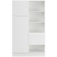 MEHRZWECKSCHRANK 120/206,2/58 cm  in Weiß  - Weiß, Basics, Holzwerkstoff (120/206,2/58cm) - Impuls