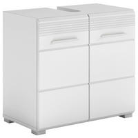 WASCHBECKENUNTERSCHRANK 60/56/34 cm  - Weiss Hochglanz/Weiss, Modern, Holzwerkstoff/Kunststoff (60/56/34cm) - MID.YOU