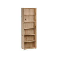 REGAL Eiche Artisan  - Schwarz/Eiche Artisan, Design, Holzwerkstoff/Kunststoff (73,7/216,7/34,8cm)