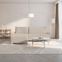 ECKSOFA LOCO in Cord Hellbraun  - Hellbraun/Schwarz, Design, Kunststoff/Textil (174/245cm) - MID.YOU