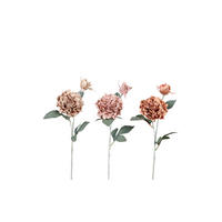 KUNSTBLUME - Aprikose/Grün, Basics, Kunststoff/Textil (70cm)