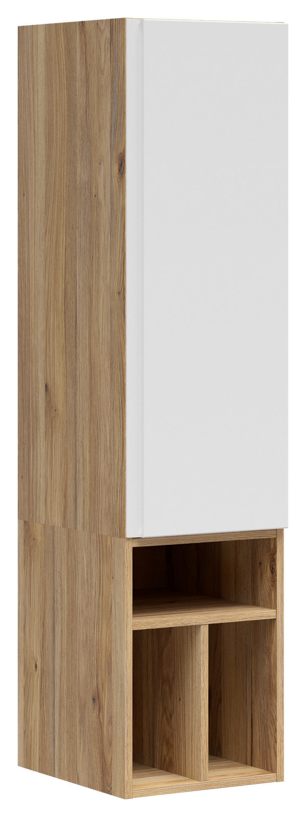 REGALELEMENT Weiß, Eichefarben  135/33/40 cm  - Eichefarben/Weiß, MODERN, Holzwerkstoff (135/33/40cm) - Carryhome
