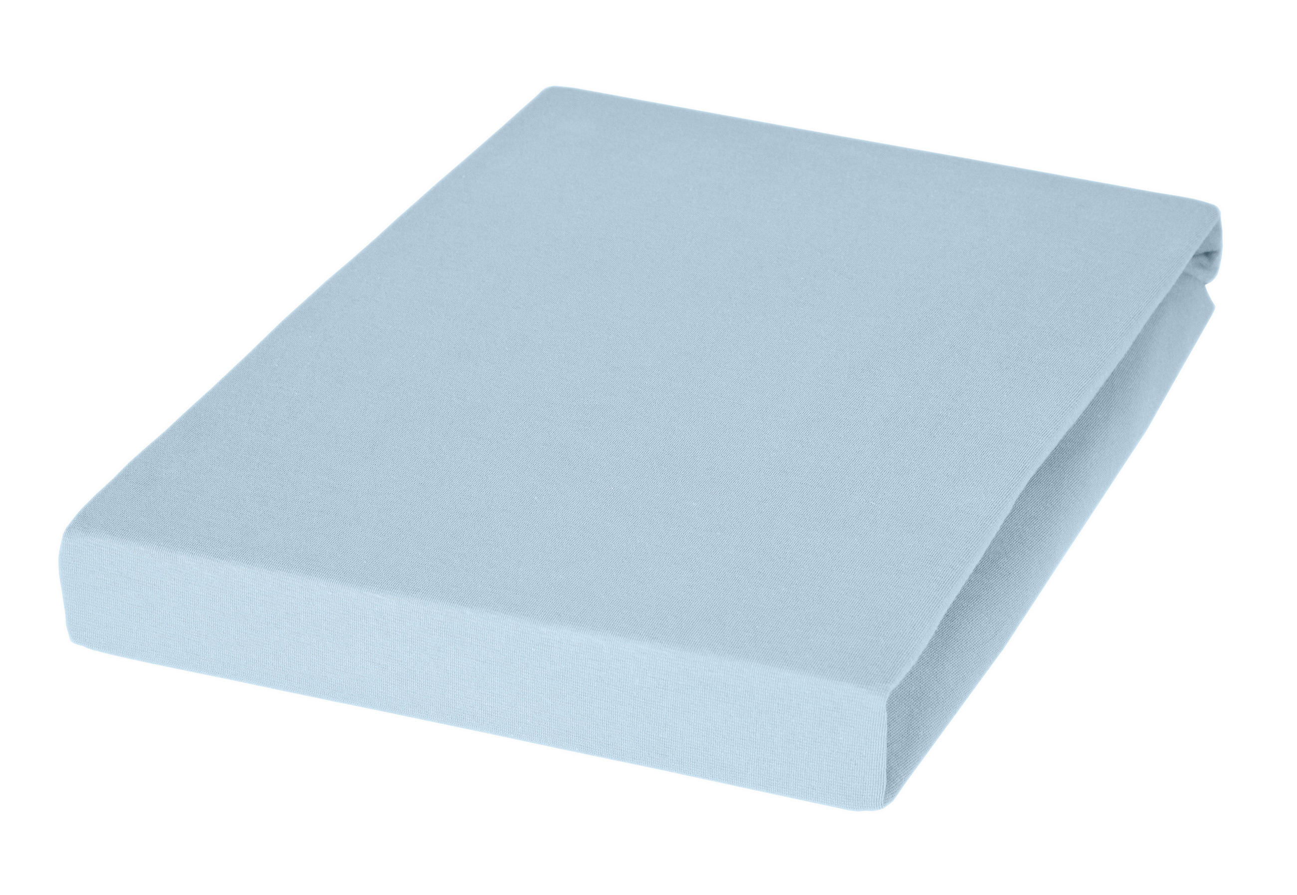 SPANNBETTTUCH Jersey 100/200 cm  - Pastellblau, Basics, Textil (100/200cm) - Janine