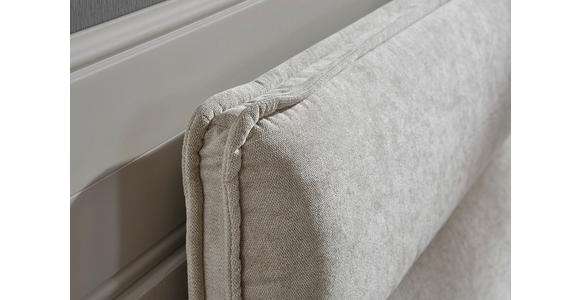 BOXSPRINGBETT 180/200 cm  in Dunkelgrau  - Dunkelgrau/Kupferfarben, KONVENTIONELL, Textil/Metall (180/200cm) - Ambiente