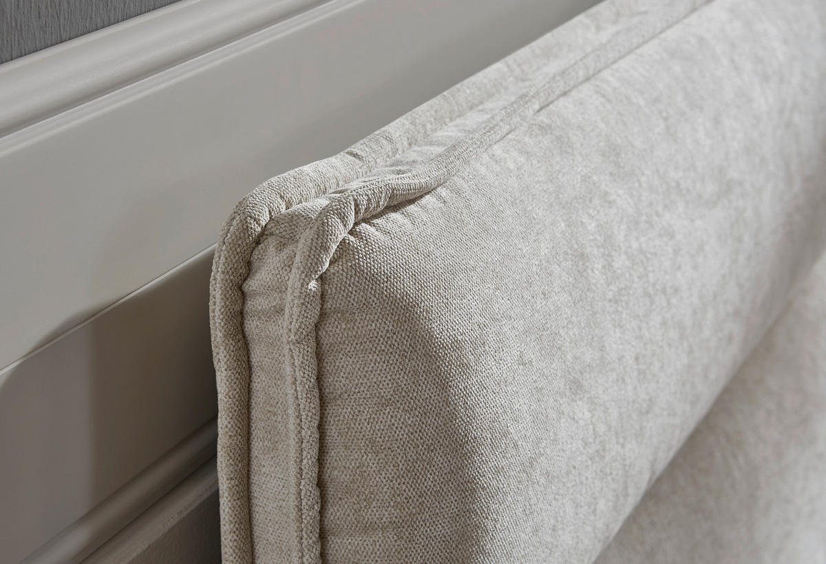 BOXSPRINGBETT 200/200 cm  in Creme  - Creme/Kupferfarben, Konventionell, Textil/Metall (200/200cm) - Ambiente