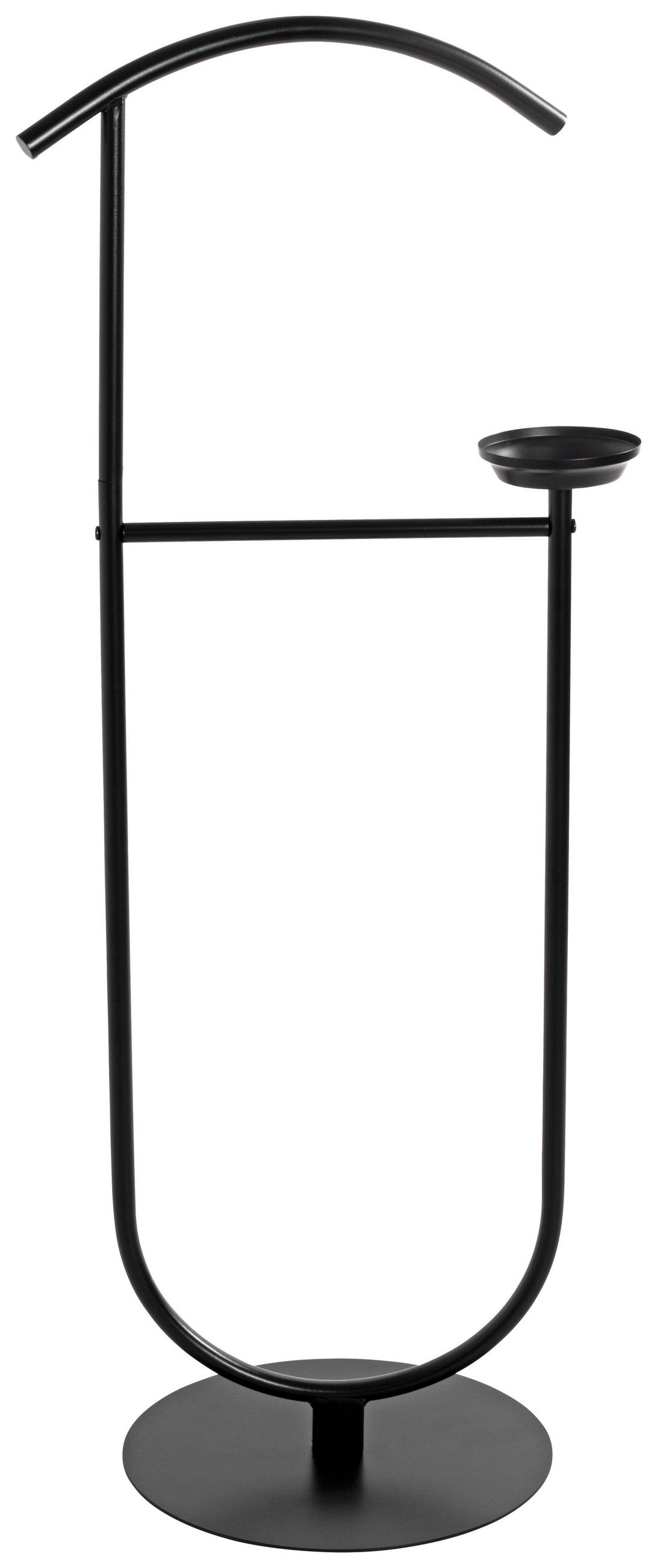 HERRENDIENER in Schwarz 45/116/34 cm   - Schwarz, Basics, Metall (45/116/34cm)