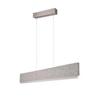 LED-HÄNGELEUCHTE 115/8,5/160 cm  - Grau/Nickelfarben, Design, Textil/Metall (115/8,5/160cm) - Cinque