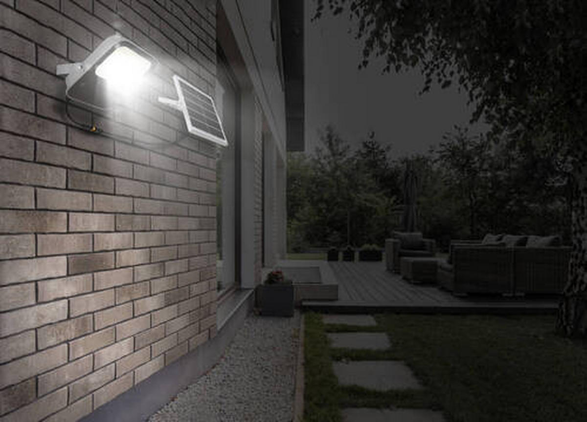 SOLARLEUCHTE 19/22/4,6 cm   - Klar/Grau, KONVENTIONELL, Glas/Metall (19/22/4,6cm) - Globo