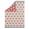 SCHMUSEDECKE SWEET HEART  80/100 cm  - Pink/Naturfarben, Trend, Textil (80/100cm) - Patinio