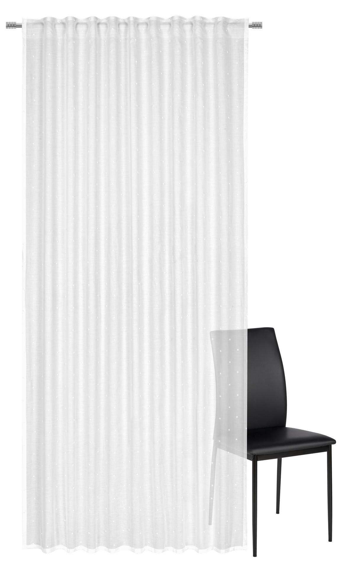 DRAPERIE CONFECțIONATĂ semitransparent  - alb, Basics, textil (140/255cm) - Esposa