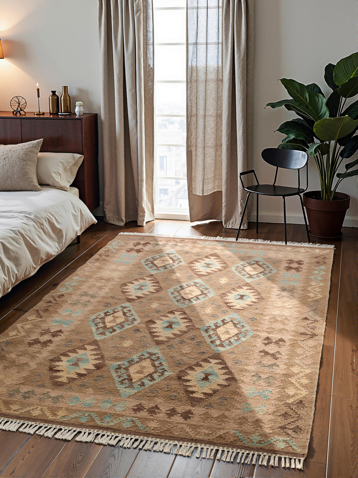 ORIENTTEPPICH 200/290 cm Kamal Hellblau, Beige  - Beige/Hellblau, Design, Textil (200/290cm)
