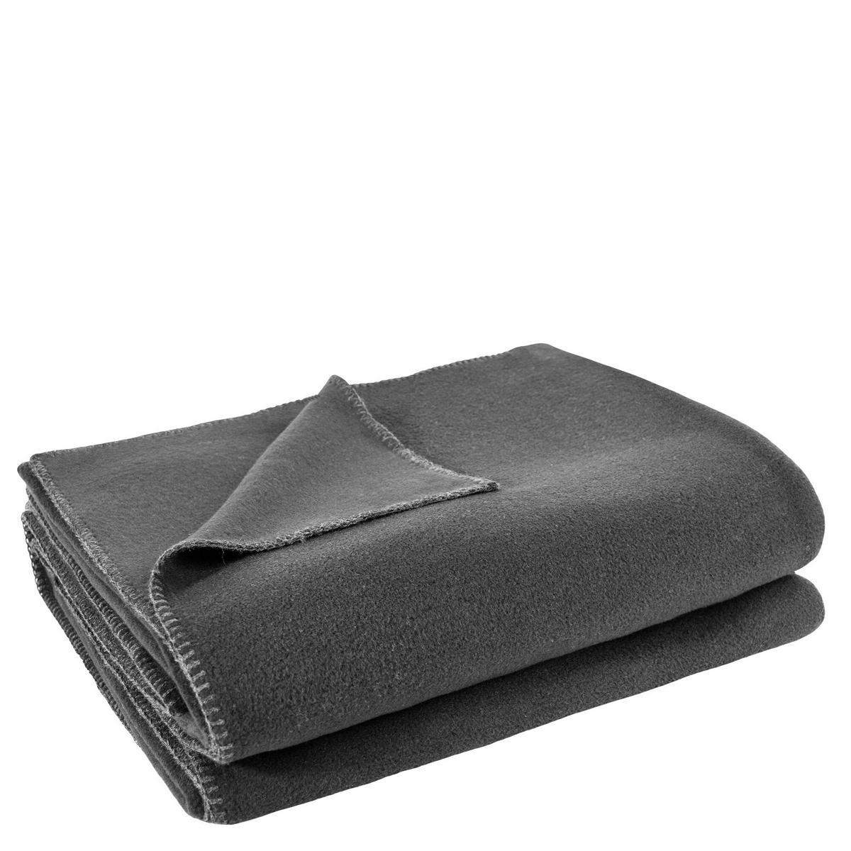 FLEECEDECKE Soft-Fleece 160/200 cm  - Anthrazit, Basics, Textil (160/200cm) - Zoeppritz