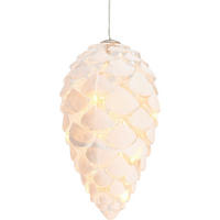 LED-DEKOLEUCHTE Christmas   - Transparent/Weiß, KONVENTIONELL, Glas (12cm)