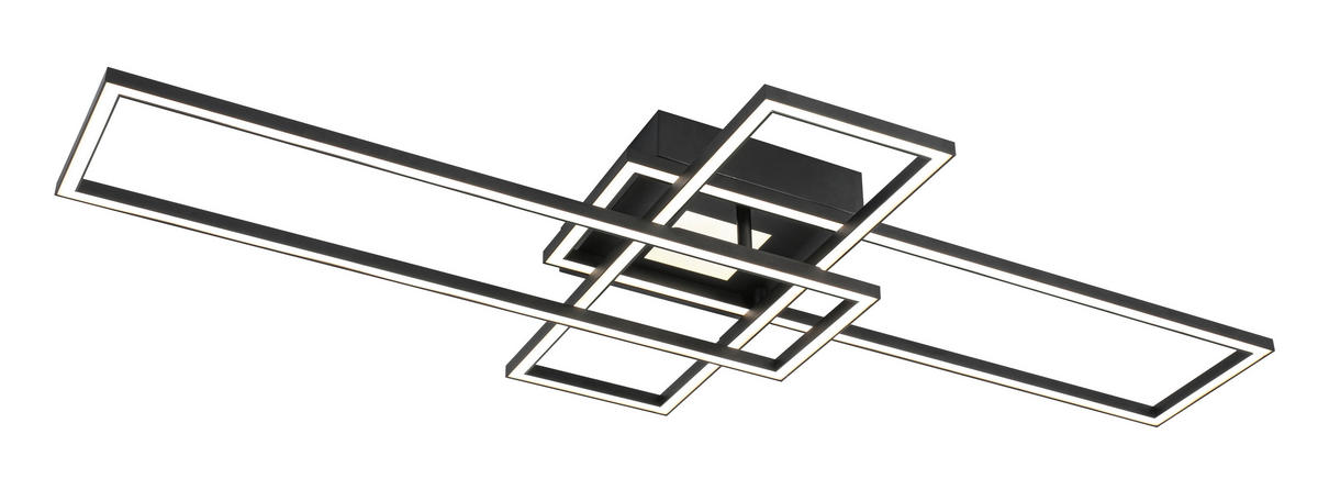 Plafonieră Cu Led 50 W    98/51/9 cm  - alb/negru, Trend, plastic/metal (98/51/9cm) - Novel