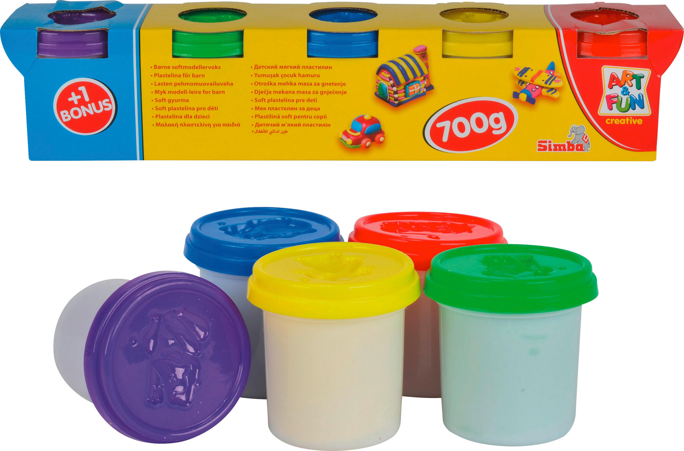 MODELOVACÍ HMOTA - vícebarevná, Basics (38,5/7,5/8cm)