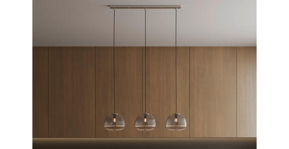 HÄNGELEUCHTE 95/25/150 cm  - Chromfarben, LIFESTYLE, Glas (95/25/150cm) - Dieter Knoll