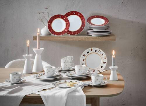 DESERTNI TANJIR keramika porcelan - bela, Konvencionalno, keramika (23cm) - X-Mas