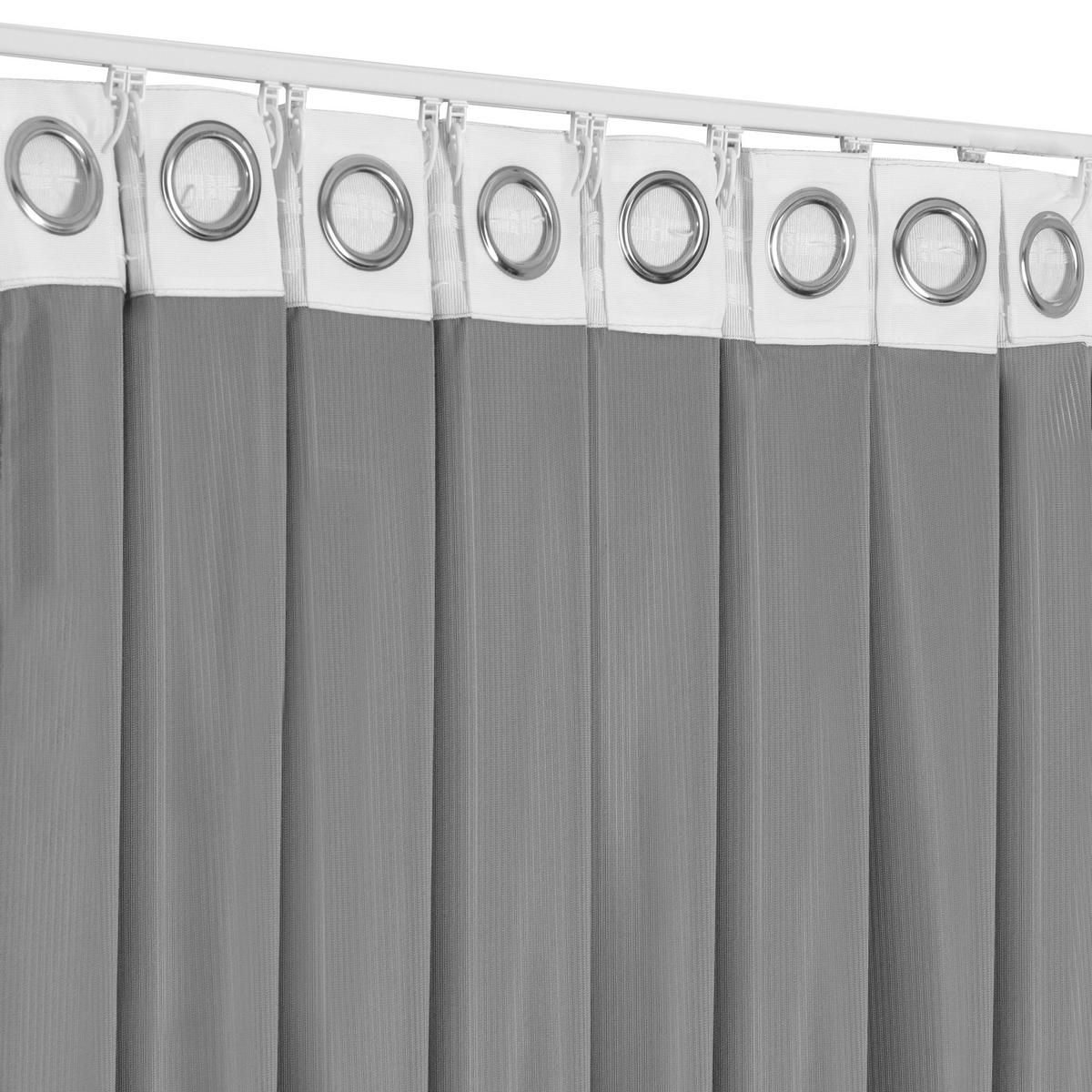 FERTIGVORHANG blickdicht  - Grau, Basics, Textil (140/240cm)