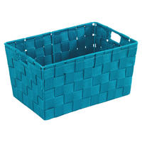KOŠÍK petrolejová - petrolejová, Basics, plast (30/15/20cm)