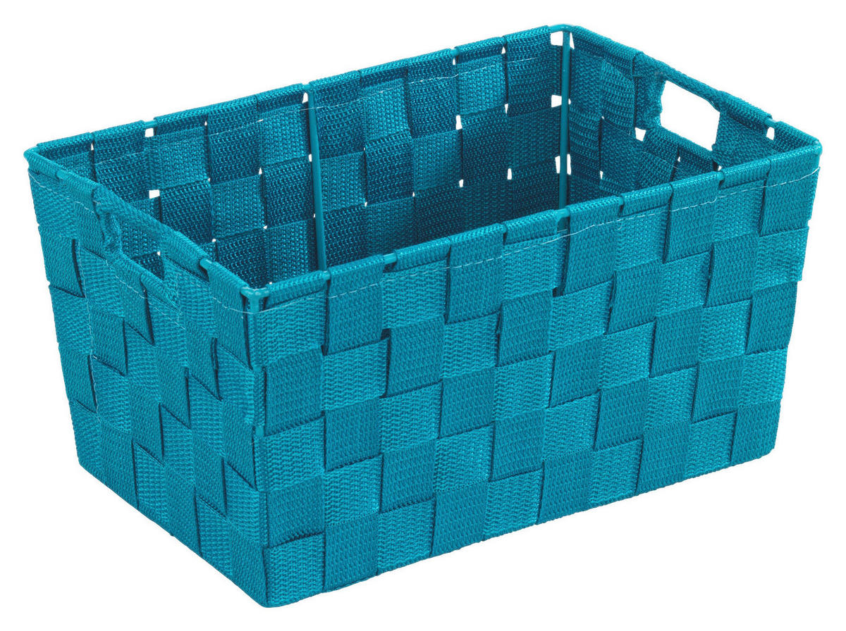 KOŠÍK petrolejová - petrolejová, Basics, plast (30/15/20cm)