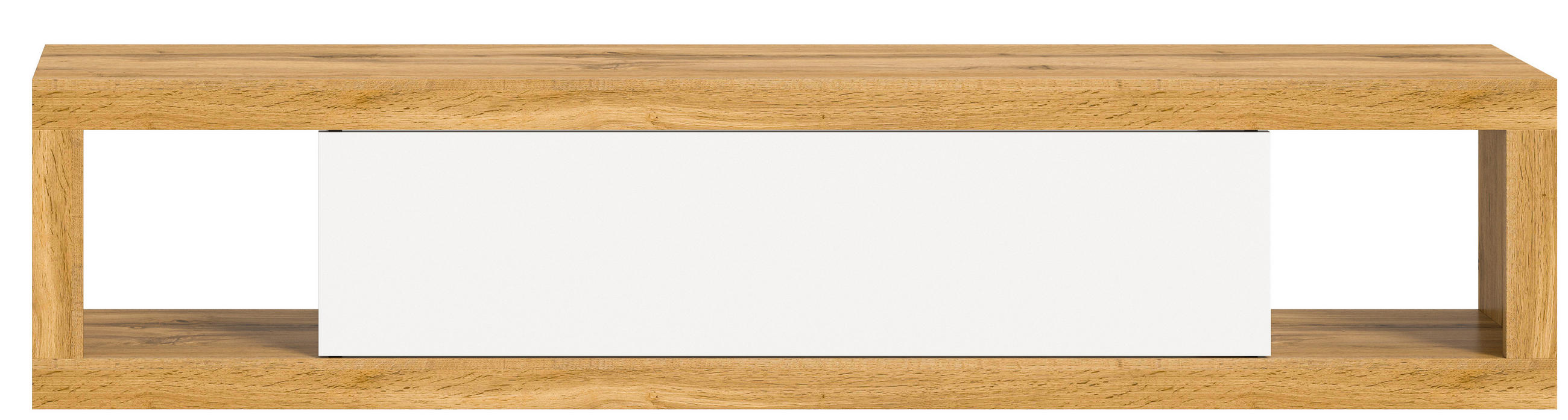 LOWBOARD  in 180/39/30 cm  - Eiche Wotan/Weiß, Design, Holzwerkstoff (180/39/30cm) - MID.YOU