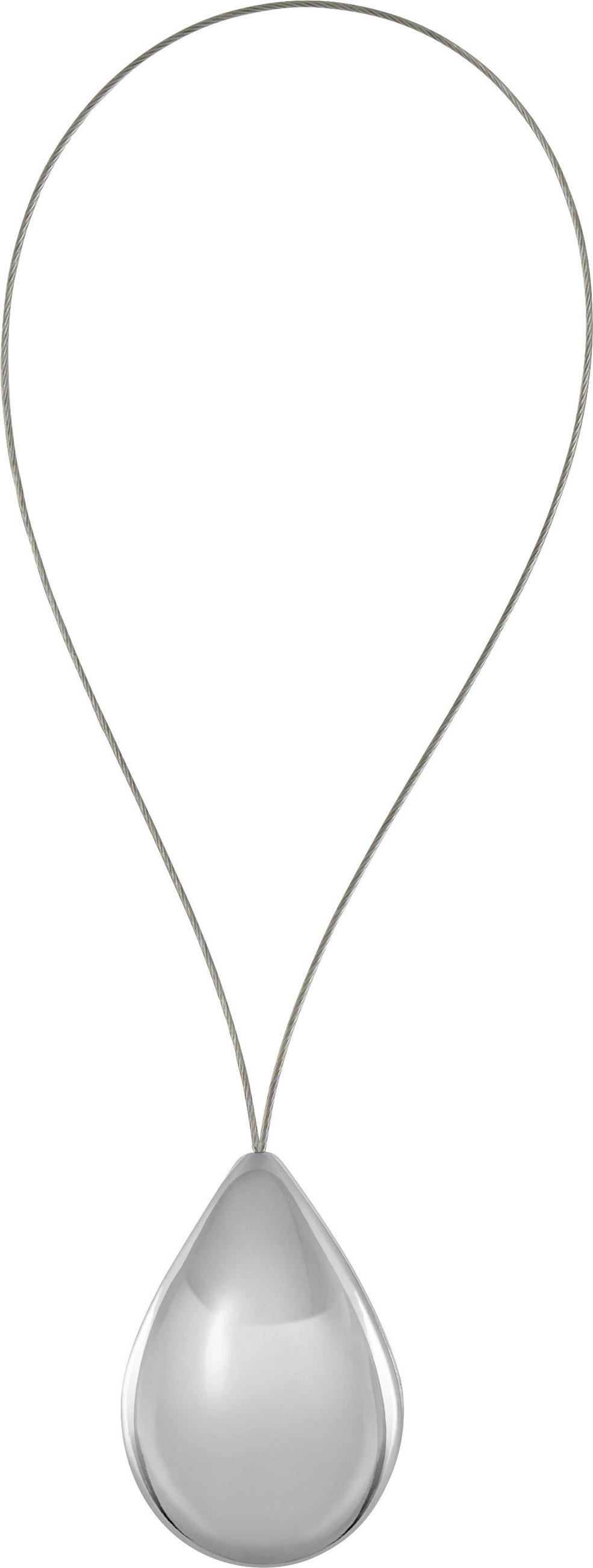 SCHLAUFENMAGNET 45.5 cm  - Chromfarben, KONVENTIONELL, Kunststoff/Metall (45.5cm) - Homeware