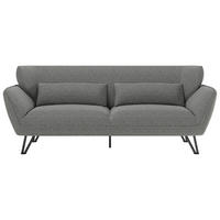 3-SITZER-SOFA in Webstoff Anthrazit  - Anthrazit, MODERN, Textil/Metall (228/81/89cm) - MID.YOU