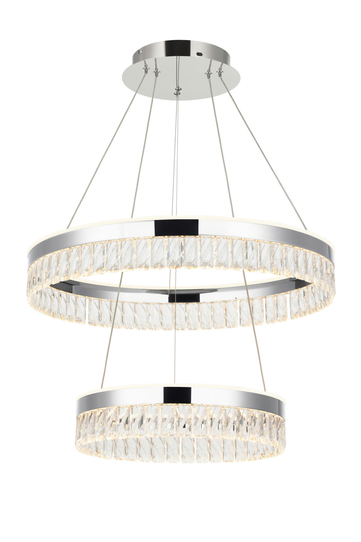 LED-HÄNGLAMPA Bunda 60/150 cm  - klar, Design, metall/glas (60/150cm) - Glandor