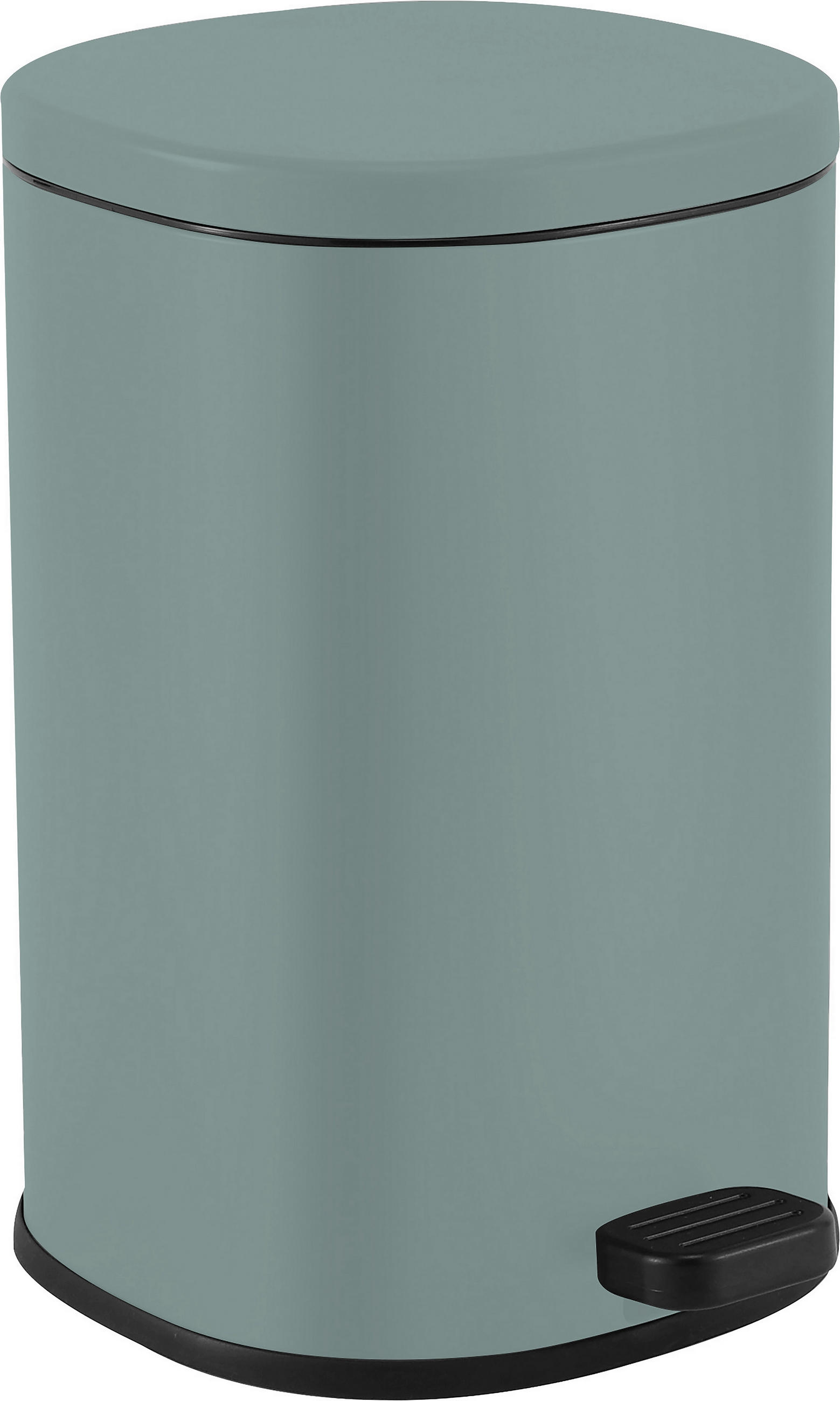 PEDÁLOS SZEMETES 5 l  - fekete/zöld, Trend, műanyag/fém (25cm) - Homeware