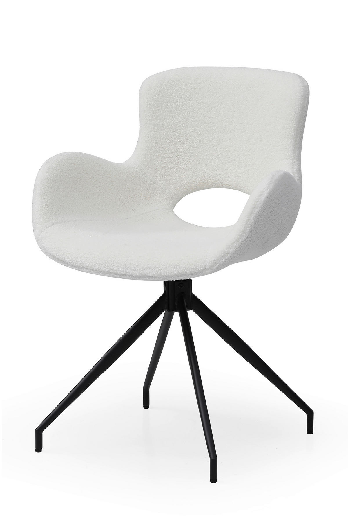 TISCHGRUPPE Naturfarben, Weiß  - Weiß/Naturfarben, MODERN, Holz/Textil (160/85/76,5cm) - Livetastic