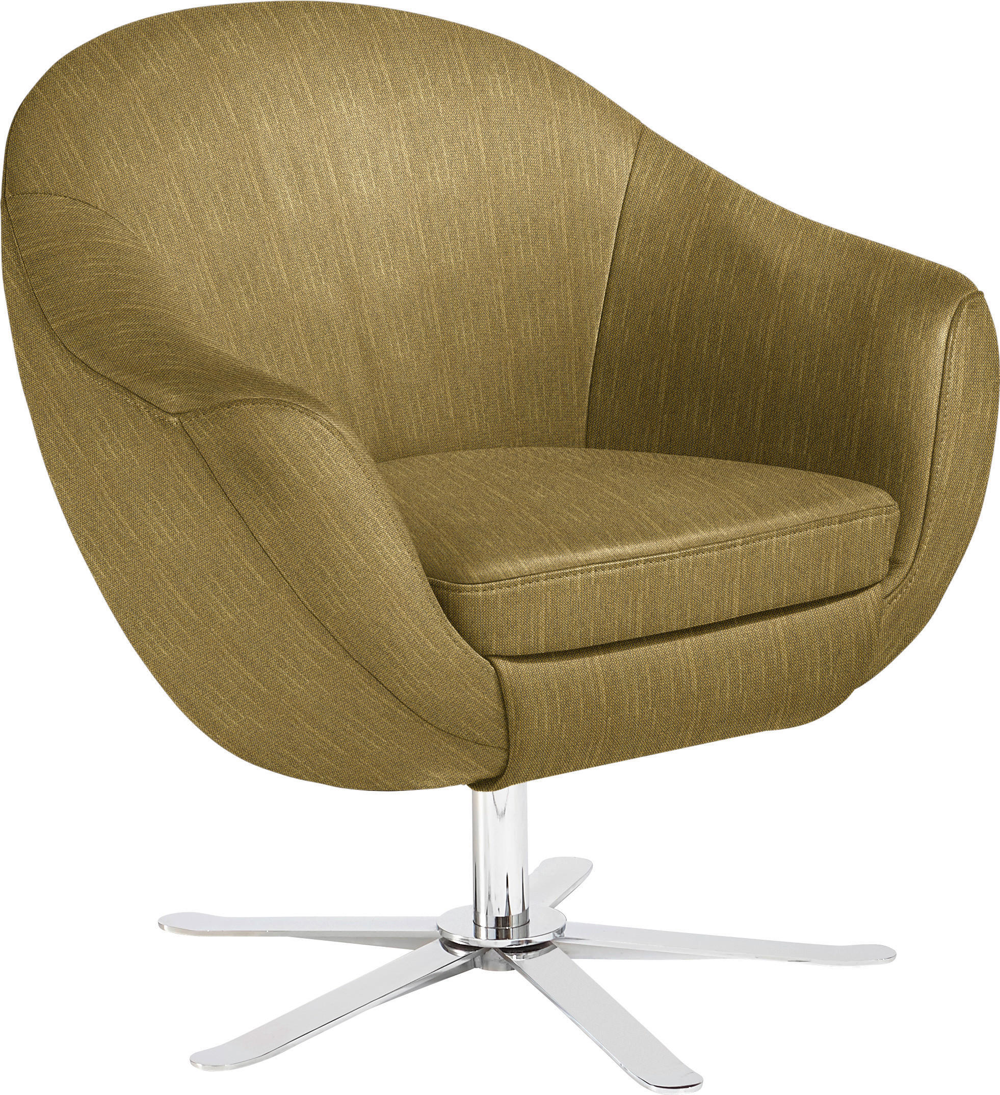 COCKTAILSESSEL - Chromfarben/Messingfarben, Design, Textil (84/82/71cm) - Joop!