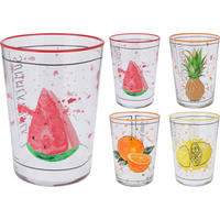 SKLENIČKA - vícebarevná, Basics, sklo (8.8/8.8/12cm)