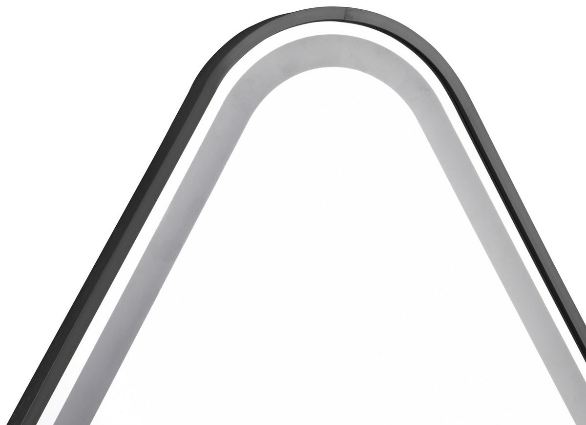 BADEZIMMERSPIEGEL 60/80/3 cm  - Silberfarben/Schwarz, MODERN, Glas/Metall (60/80/3cm)