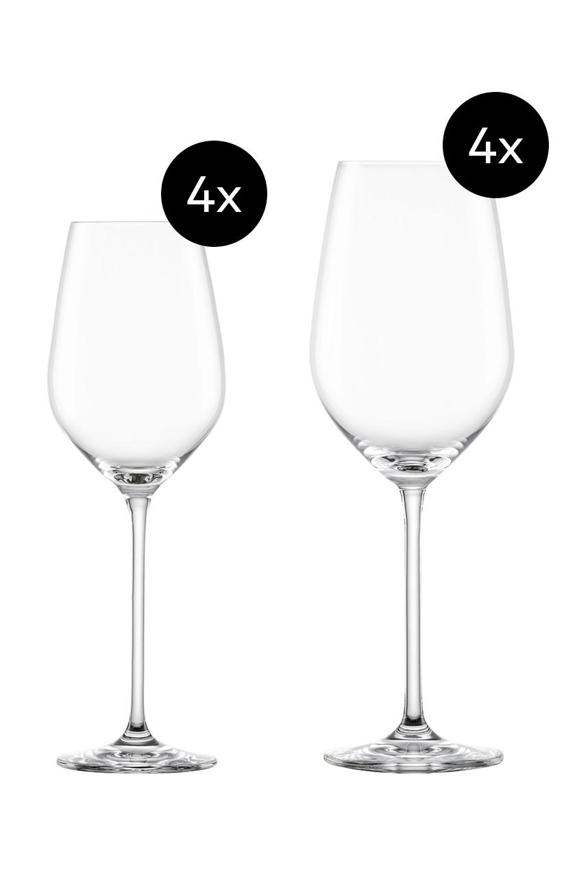 GLÄSERSET Fortissimo  8-teilig  - Transparent, KONVENTIONELL, Glas - Schott Zwiesel