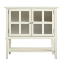 KOMMODE 80/78/40 cm  - Weiss/Silberfarben, Design, Glas/Holz (80/78/40cm) - MID.YOU