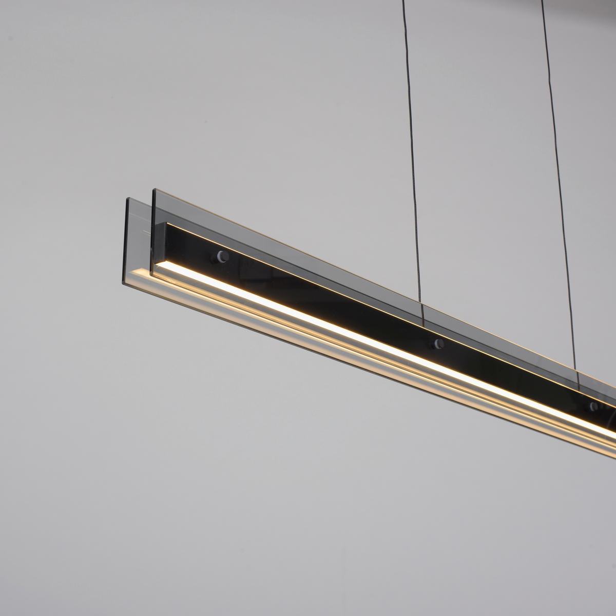 LED-PENDELLEUCHTE 105/8/200 cm  - Schwarz, Design, Kunststoff/Metall (105/8/200cm) - Schöner Wohnen
