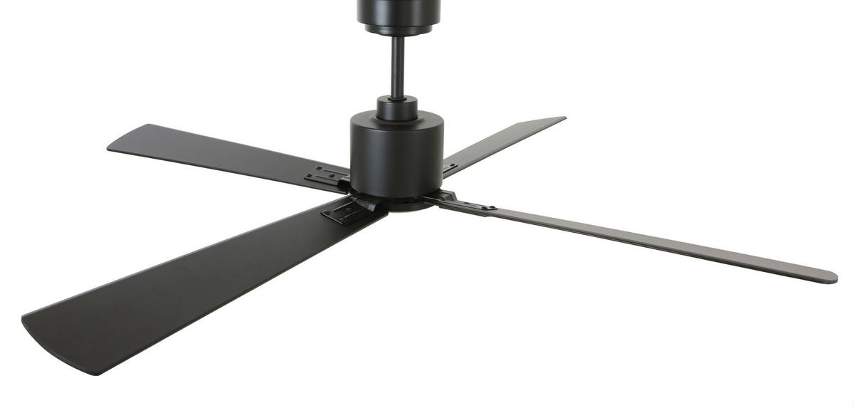 DECKENVENTILATOR - Schwarz, Trend, Holzwerkstoff/Metall (132cm) - P & B