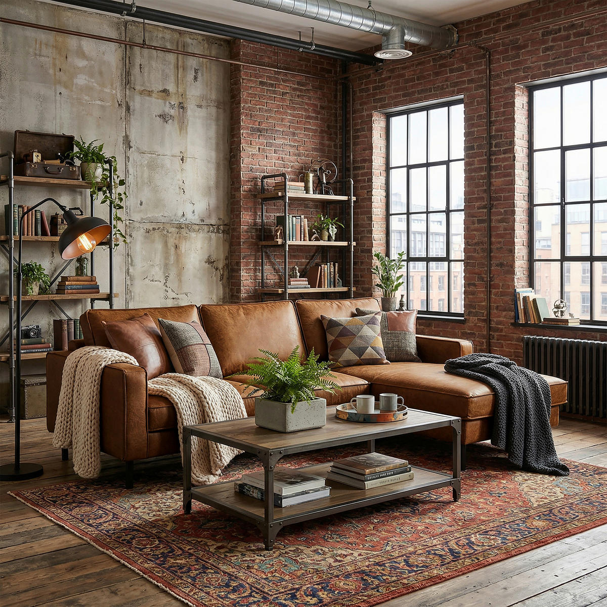 ECKSOFA Hellbraun Echtleder Lederlook Bettkasten, Schlaffunktion, Rücken echt  - Hellbraun/Schwarz, Design, Leder/Textil (166/238cm) - Livetastic