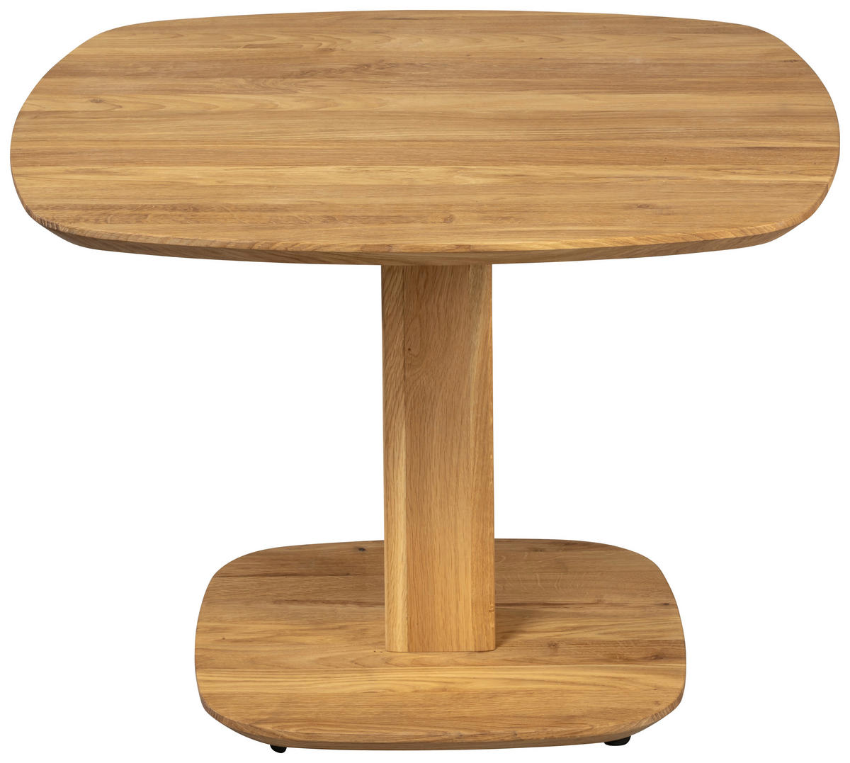 COUCHTISCH Eiche Hartholz 70/70/55-69 cm quadratisch Eichefarben  - Eichefarben, Design, Holz/Kunststoff (70/70/55-69cm) - Linea Natura