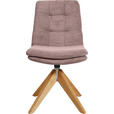 STUHL - Eichefarben/Altrosa, Design, Holz/Textil (50/90/69cm) - Johann Jakob