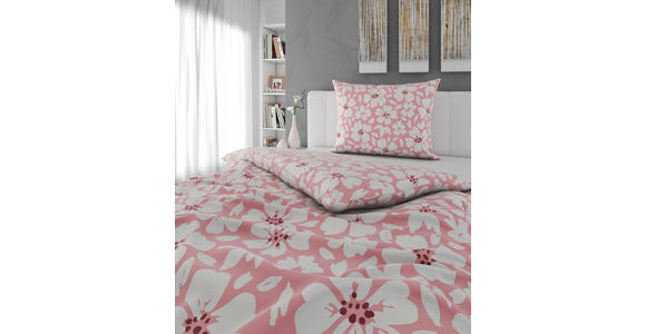 BETTWÄSCHE Satin 160/210 cm  - Hellrosa, Design, Textil (160/210cm) - Esposa