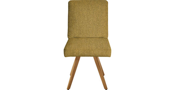 STUHL in Flachgewebe Holz, Textil - Eichefarben/Gelb, Design, Holz/Textil (46/94/58cm) - Dieter Knoll