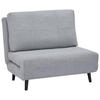 SCHLAFSESSEL in Webstoff Hellgrau  - Hellgrau/Schwarz, Design, Holz/Textil (102/89/85cm) - Ti'me