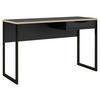 SCHREIBTISCH 130/48,4/76,8 cm  in Schwarz  - Schwarz, MODERN, Holzwerkstoff/Metall (130/48,4/76,8cm) - MID.YOU